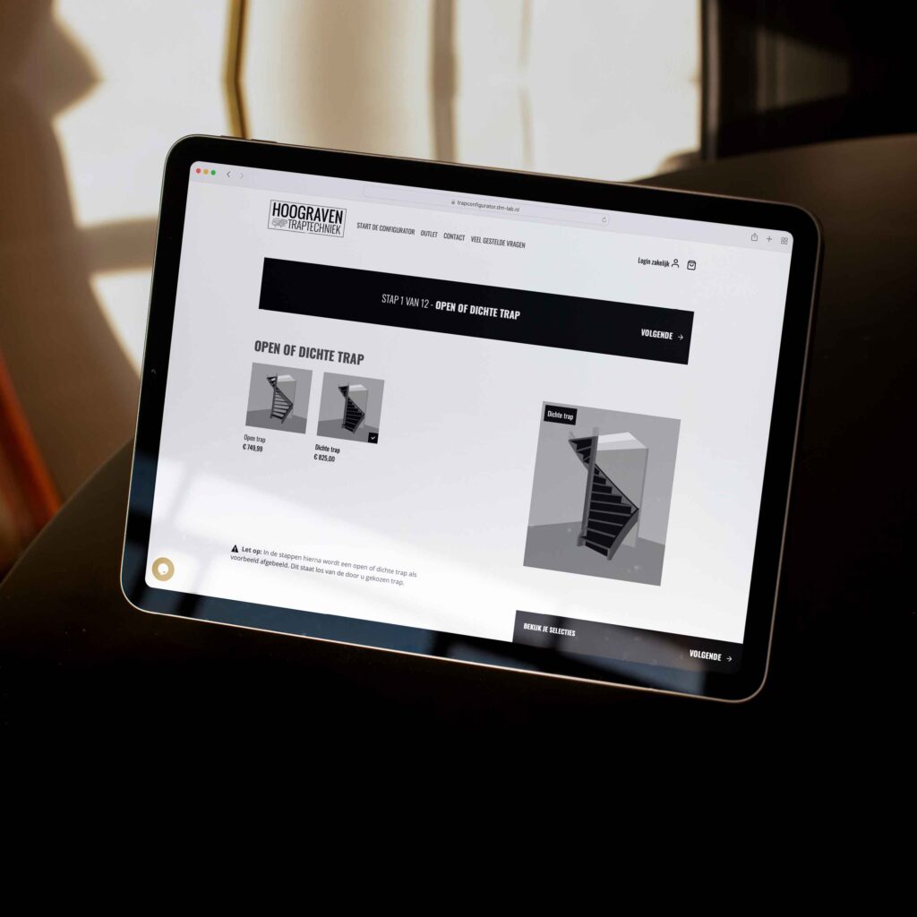 Webshop ontwerp webshop laten maken Burowit Reclamebureau Kampen Hoograven Traptechniek